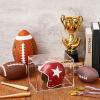 Taiyin 4 Pcs Mini Helmet Display Case, Acrylic Clear Mini Football/ Helmet Display Box Plastic Small Display Case Protection Holder for Collecting Sports Memorabilia Toy 5 x 5 x 7'' view 4