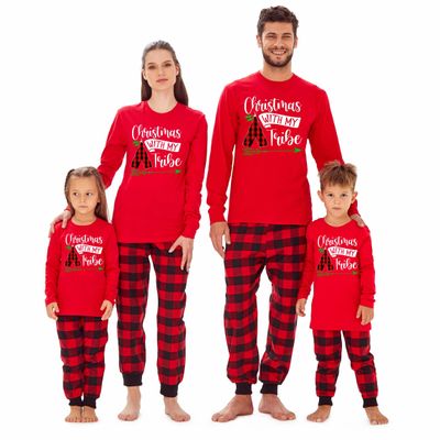 Christmas with My Tribe Matching Family Xmas Youth Boy Girl Long Sleeve Shirt