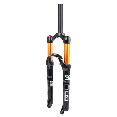 LYYCX Mountain Bike Suspension Fork 26 27.5 29 Inch, 1-1/8 Disc Brake Magnesium Alloy Air Fork Travel 120mm (Color : Straight Manual Lockout, Size : 26 inch)