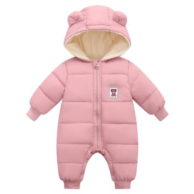 Fumdonnie Toddler Snowsuit Winter Baby Girls Bear Clothes Infant Coat 18-24 Months Jackets