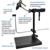 Shark Shooter Madison Fly Tying Vise True 360 Degree Rotation Easy Adjustable Rotary Tension with Pedestal Base view 2