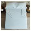 Sleeping Bag Liners 100% Cotton Travel Sheet Sleeping Bag, Sleeping Bags for Hotel Camping Hiking Trips, Ultralight Single/Double Comfortable Sleep Liners, Machine Washable view 1