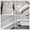 Sleeping Bag Liners 100% Cotton Grey Sleeping Bag Liner, Lightweight and Compact Adult Sleeping Bag, Suitable for Travel Camping Hotel Bed Sheets (Size : 160x210cm/62.99x82.67in) view 4