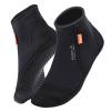 SARHLIO Neoprene 3mm Diving Socks with Reinforced Toe Heel Anti-Skid Thermal Booties for Swimming Kayaking Surfing Snorkeling (XS) view 1