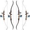 62" Takedown Recurve Bow and Arrow Set 25-50lbs Right Hand Archery Bowfishing Reel Kit with 3pcs Bowfishing Arrows for Adults Fishing Hunting Bow (25LBS) view 4