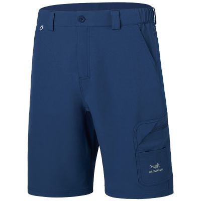 BASSDASH 10.5 Mens Fishing Cargo Shorts Quick Dry UPF 50+ Water Resistant FP01M Dark Blue