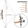 62" Takedown Recurve Bow and Arrow Set 25-50lbs Right Hand Archery Bowfishing Reel Kit with 3pcs Bowfishing Arrows for Adults Fishing Hunting Bow (40LBS) view 2