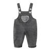 Baby Boys Clothes for Gentleman Outfits Infant Boy Girl Suspender Denim Pants Overalls Onepiece (Black, 2-3 Years) view 1