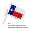 LoveVC 50 State Flags Set on Wood Stick Small Mini Hand Held Flag,5x8 Inch view 2