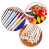 LoveVC 50 State Flags Set on Wood Stick Small Mini Hand Held Flag,5x8 Inch view 3