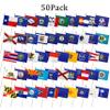 LoveVC 50 State Flags Set on Wood Stick Small Mini Hand Held Flag,5x8 Inch view 4