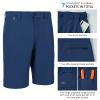 BASSDASH 10.5 Mens Fishing Cargo Shorts Quick Dry UPF 50+ Water Resistant FP01M Dark Blue view 4