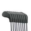 FUUBAMB00 9PCs Portable Golf Iron Head Cover TPE Soft Rubber Material Golf Club Covers Iron Headcovers Durable Golfs Protector Accessories Set,Black view 1