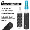 Peaty's Holeshot CO2 Tire Inflator Kit, Road & Gravel 16g, Mango view 2