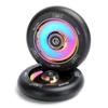Limit Pro Scooter Wheels 110mm - Scooter Replacement Wheels for Stunt Trick Scooters Oil Slick Hollow Core with ABEC-9 Bearings Installed Pair view 1