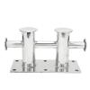 Aramox Marine Bollard, Heavy Duty Double Cross Bollard 316 Stainless Steel Mooring Bitt Cleat 260x155x120mm/10.24x6.10x4.72in for Marine view 1