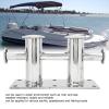 Aramox Marine Bollard, Heavy Duty Double Cross Bollard 316 Stainless Steel Mooring Bitt Cleat 260x155x120mm/10.24x6.10x4.72in for Marine view 4