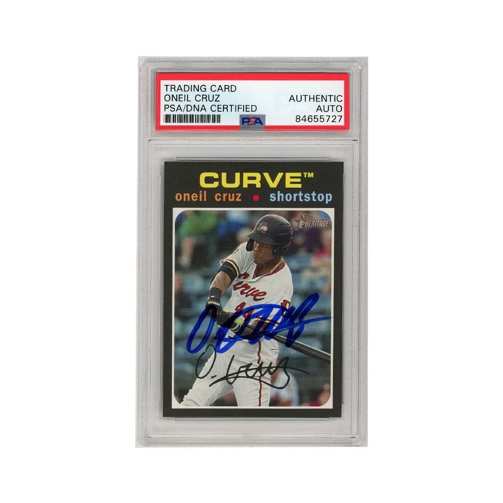 Oneil Cruz 2020 Topps Heritage Minor League Autograph Card #119 PSA/DNA