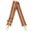 Lekesky Purse Strap Replacement Crossbody, Brown Arrow Jacquard Purse Strap for Women, Adjustable Bag Straps Replacement view 1