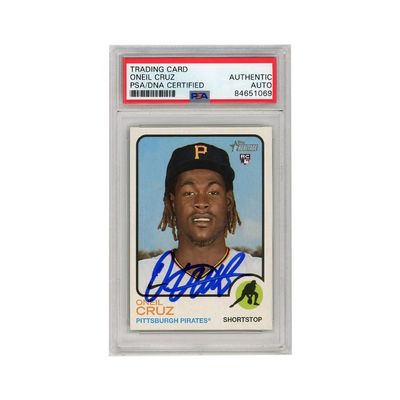 Oneil Cruz 2022 Topps Heritage Autograph Rookie Card #157 PSA/DNA