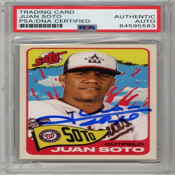 Juan Soto 2021 Topps Project 70 Autograph Card #161 PSA/DNA