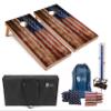 Tailgating Pros Cornhole Boards - 4'x2' Regulation Boards w/Carrying Case, Score Keeper, & Set of 8 Corn Filled Bags w/Tote view 1