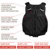 Old Town Solitude II Men's Front-Zip Life Jacket, L/XL, Black view 3