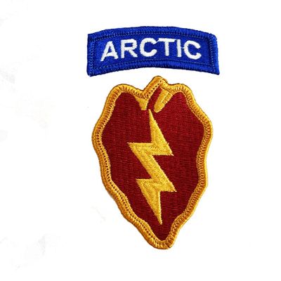 25th Infantry Division with Arctic Tab Color Patch (Military Issued)-Veteran Owned Business