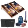 Tailgating Pros Cornhole Boards - 4'x2' Regulation Boards w/Carrying Case, Score Keeper, & Set of 8 Corn Filled Bags w/Tote view 1