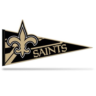 Rico Industries NFL Football New Orleans Saints Soft Felt Pennant - EZ to Hang - Home Dcor (Game Room, Man Cave, Bed Room)
