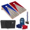 Tailgating Pros Cornhole Boards - 4'x2' Regulation Boards w/Carrying Case, Score Keeper, & Set of 8 Corn Filled Bags w/Tote view 1