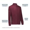 Augusta Sportswear Micro-Lite Fleece Full Zip Jacket Maroon L view 4