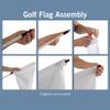 Vispronet Numbered Golf Flags for Putting Green (9)  20in x 14in Yellow & Black Flags Numbered 1-9, Golf Range Accessories for Courses, Outdoor Hole Flag, Durable Polyester Material view 2