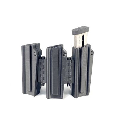 eAMP LoPro fits S&W M&P Shield 2.0 9mm/40 Triple Mag Pouch (Belt Loop 1-1/2" to 1-3/4"x1/4")