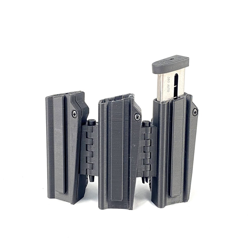 eAMP LoPro fits S&W M&P Shield 2.0 9mm/40 Triple Mag Pouch (Belt Loop 1-1/2" to 1-3/4"x1/4")