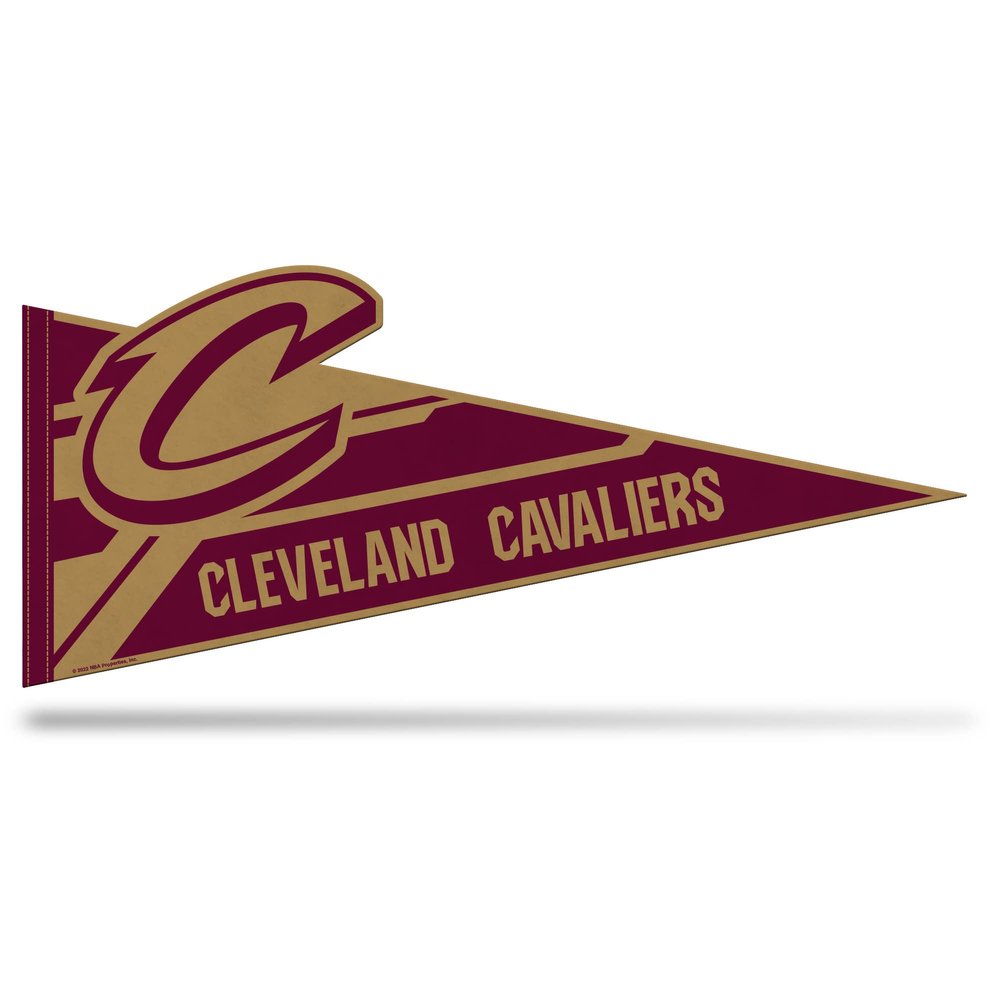 Rico Industries NBA Basketball Cleveland Cavaliers Soft Felt Pennant - EZ to Hang - Home Dcor (Game Room, Man Cave, Bed Room)