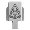 NDZ Performance Rear Slide Cover Plate for Sig P320 Series 9mm .40 .357 .45 ACP Laser Engraved Anodized Aluminum in Silver, Made in The USA - Celtic Knot view 1