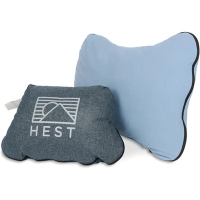 HEST Camp Pillow (Medium) - Temperature Resilient Memory Foam - Essential for Camping, Backpacking, and Outdoor Adventures - Compact Packable Travel Pillow - 15" L x 22" W