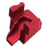 NDZ Performance Rear Slide Cover Plate for Sig P320 Series 9mm .40 .357 .45 ACP Laser Engraved Anodized Aluminum in Red, Made in The USA - Molon Labe Text view 3
