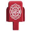 NDZ Performance Rear Slide Cover Plate for Sig P320 Series 9mm .40 .357 .45 ACP Laser Engraved Anodized Aluminum in Red, Made in The USA - Fire Department Emblem view 1