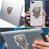 Erazor Bits 2nd Amendment Reflective Decals, (2nd Amendment Eagle Silver Foil) Sticker for Cars, Trucks, Laptops, and Water Bottles, (RN2192D), (12 inch) view 2