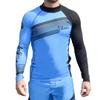 Jettribe Longsleeve Men's Rashguard Swim Shirt | Pivot Series | UV Protection | PWC Jet Ski Accessories Aqua Blue view 1