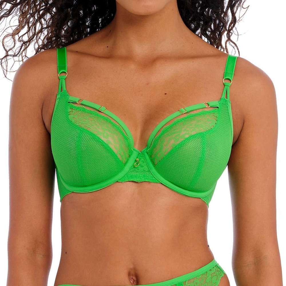 Freya Women's Temptress Underwire Plunge Bra Poison Green