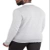 X RAY Mens Cardigan Sweater, V-Neck Soft Herringbone Button Down Cardigan Sweaters for Men, Off White-Heather Grey, Medium view 2
