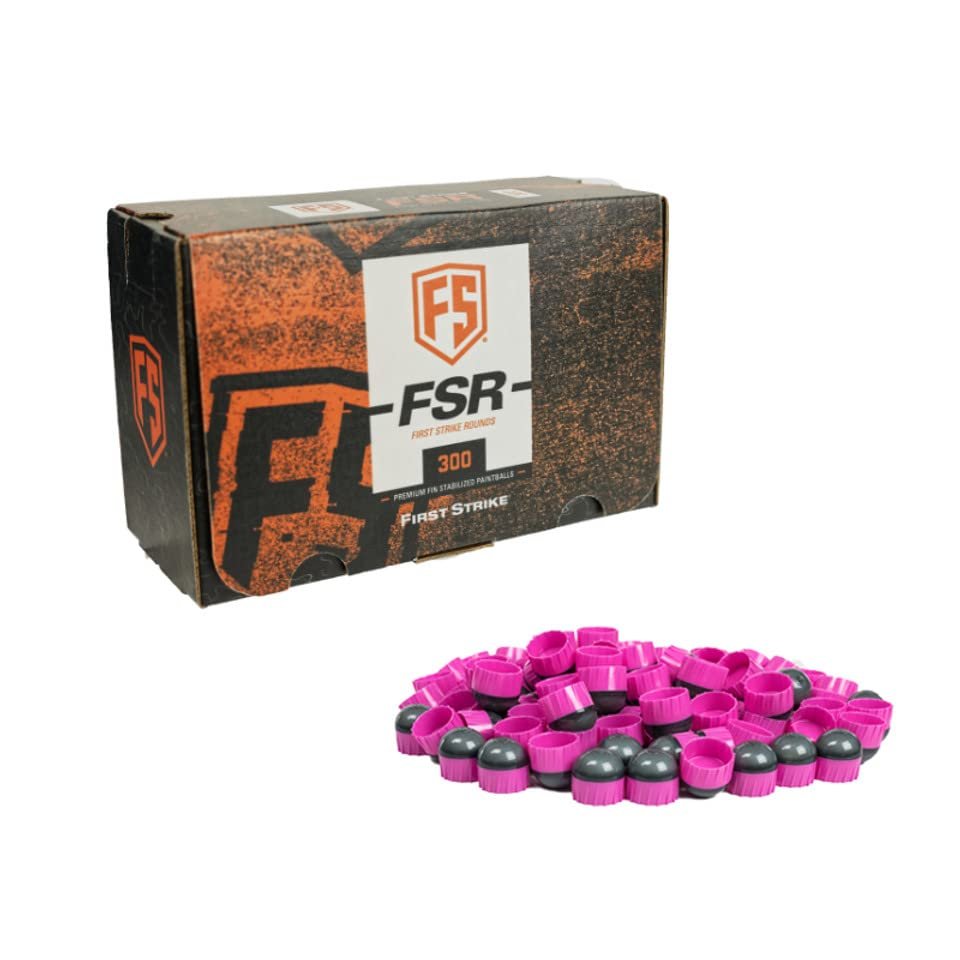 First Strike FSR First Strike Paintball Sniper Rounds (300, Smoke/Pink Shell - Pink Fill)