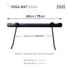 Drsyffsup Yoga Mat Holder Home Wall Mount Exercise Mat Metal Foam Rollers Hanging Storage Rack Black Yoga Room Gym Large Capacity Placement Stand,with Complete Kit (Size : 29.5inch(75cm)) view 2
