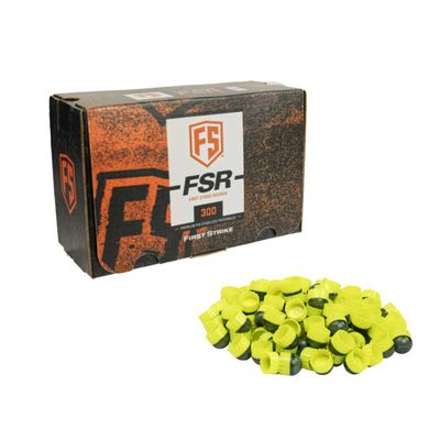 First Strike FSR First Strike Paintball Sniper Rounds (300, Smoke/Yellow Shell - Yellow Fill)