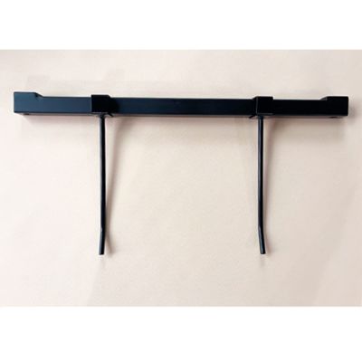 Drsyffsup Wall Mounted Rack Hanging Storage Yoga Mat Shelf - Holds 20 SheetsBlack Metal Home Gym Holder for Exercise Accessories Foam Roller Straps Bands (Size : 29.5inch(75cm))