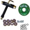 SKATE GURU Outdoor Quad Roller Wheels 78A Bundle Atom Pulse 65x37 Green + Bearings ABEC11 Titanium + Tool / 2 Packs - 8 Wheels view 1