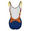 Arizona State Flag Womens One Piece Swimsuits Tummy Control Padding Bathing Suit High Cut Swimwear White view 4